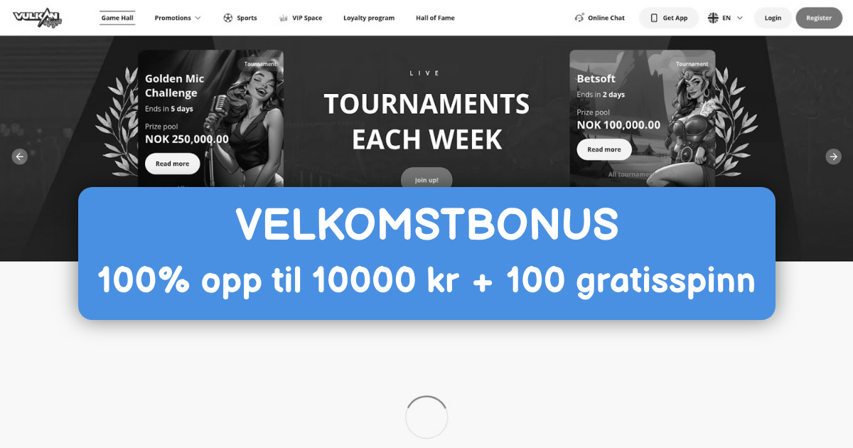 Vulkan Vegas Casino - Norges Beste Online Spilleautomater
